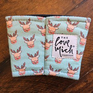 Love Mich Reindeer Coffee Cozy